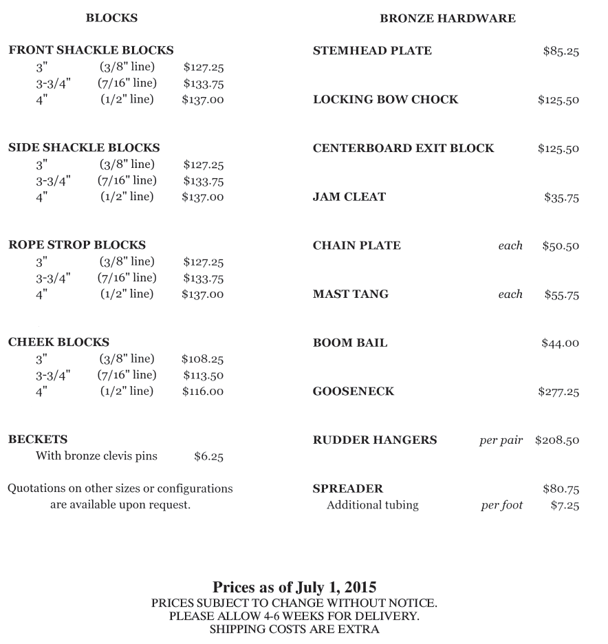 Blocks and Classic Bronze Hardware from Pert Lowell Co., Inc.